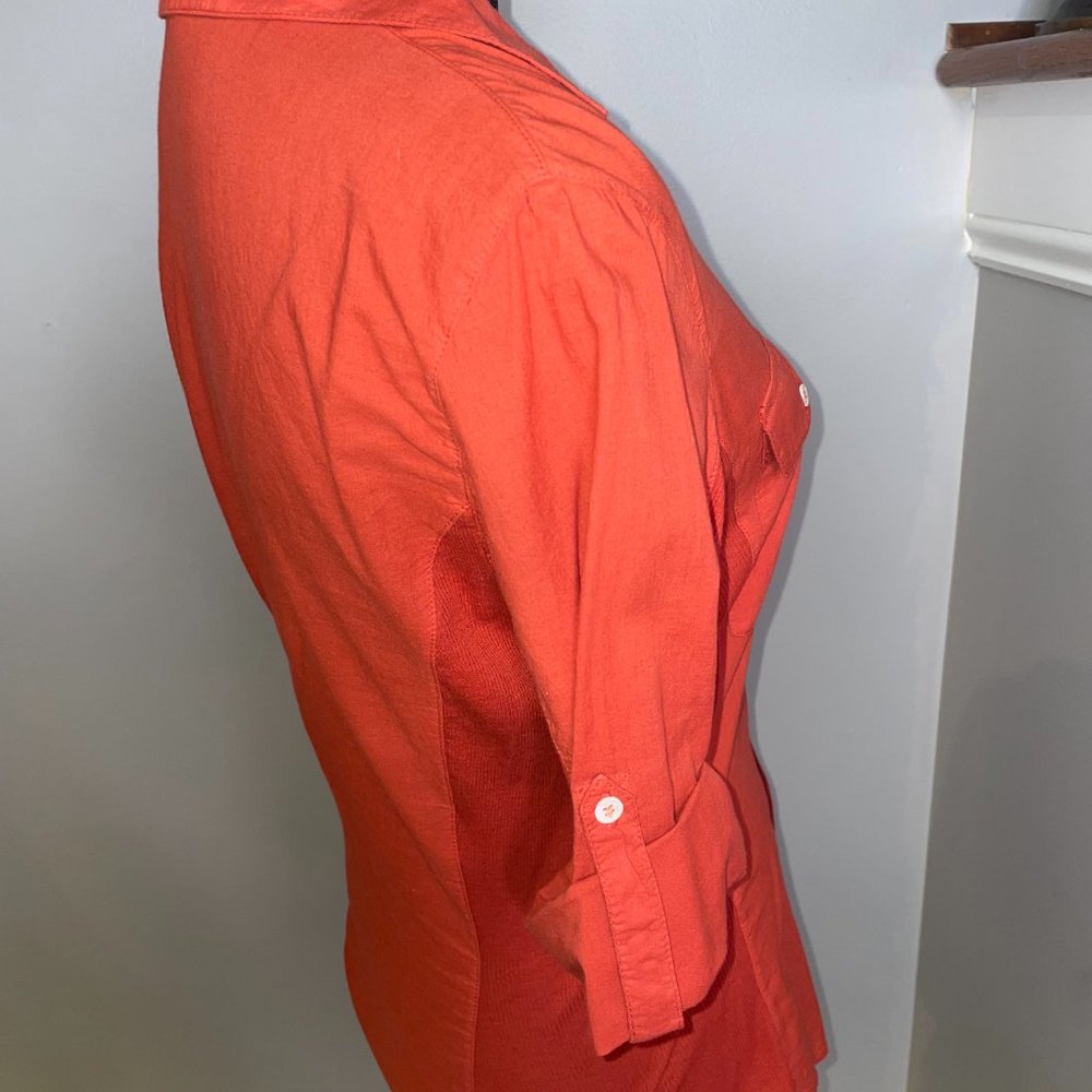 James Perse Contrast Ribbed Surplus Shirt - Picture 4 of 7